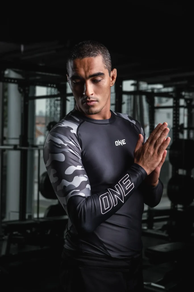 ONE Championship rash guard in black