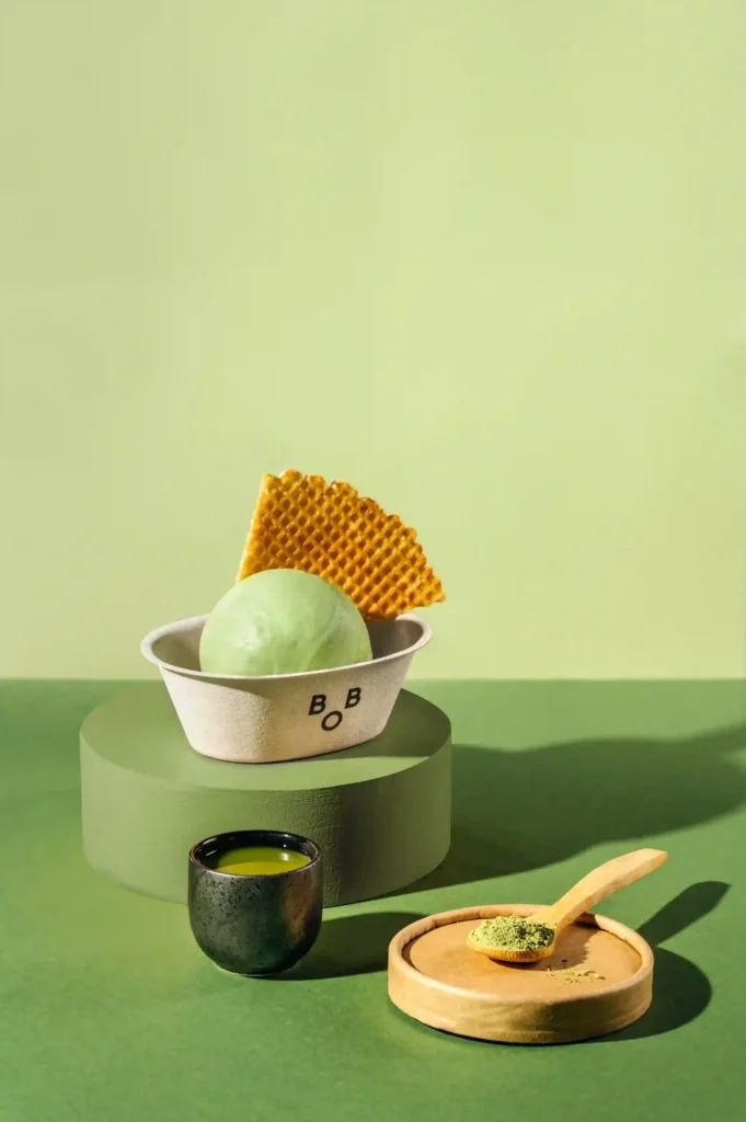 Bobertea matcha ice-cream