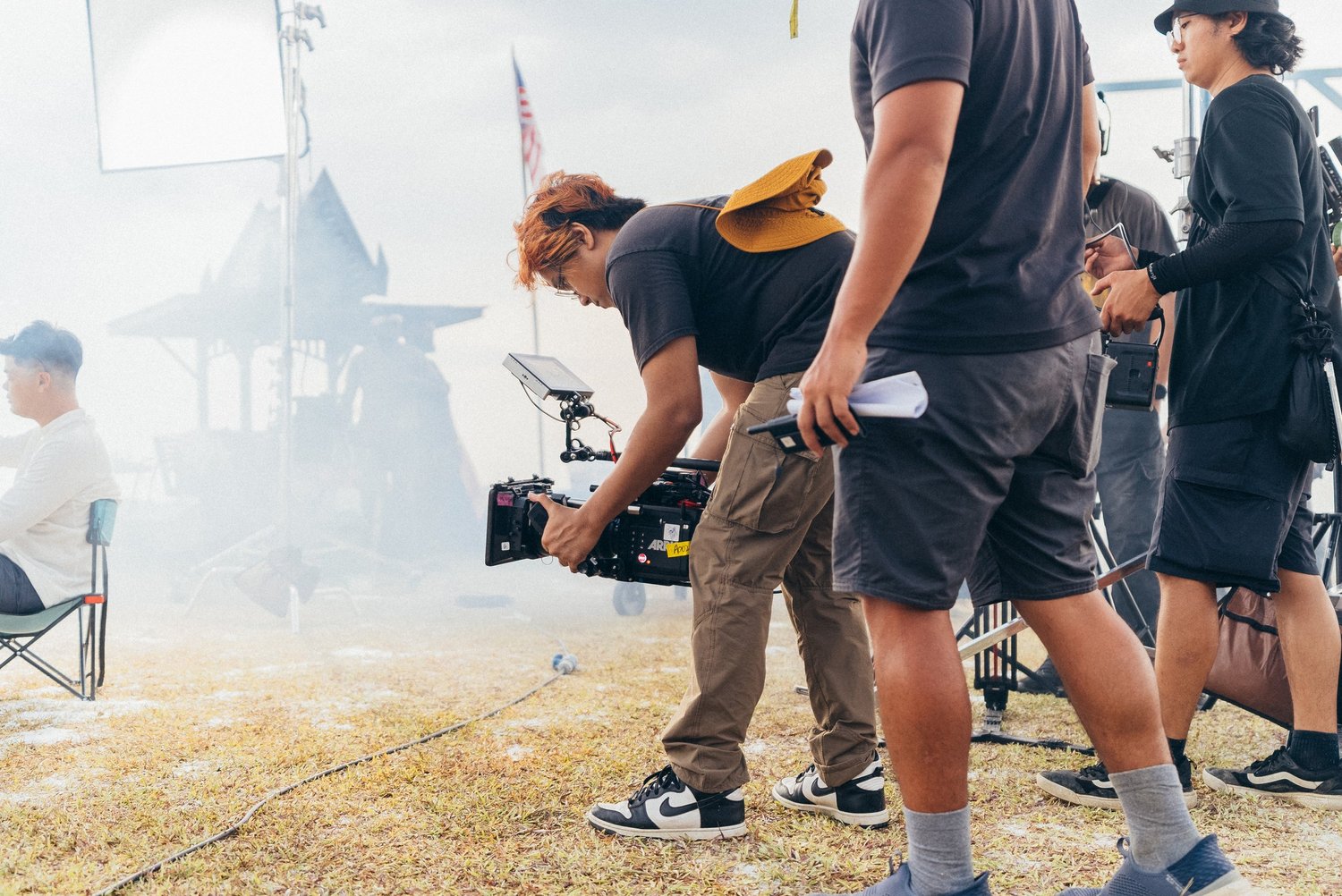 Pretty Much Films crew on a production set