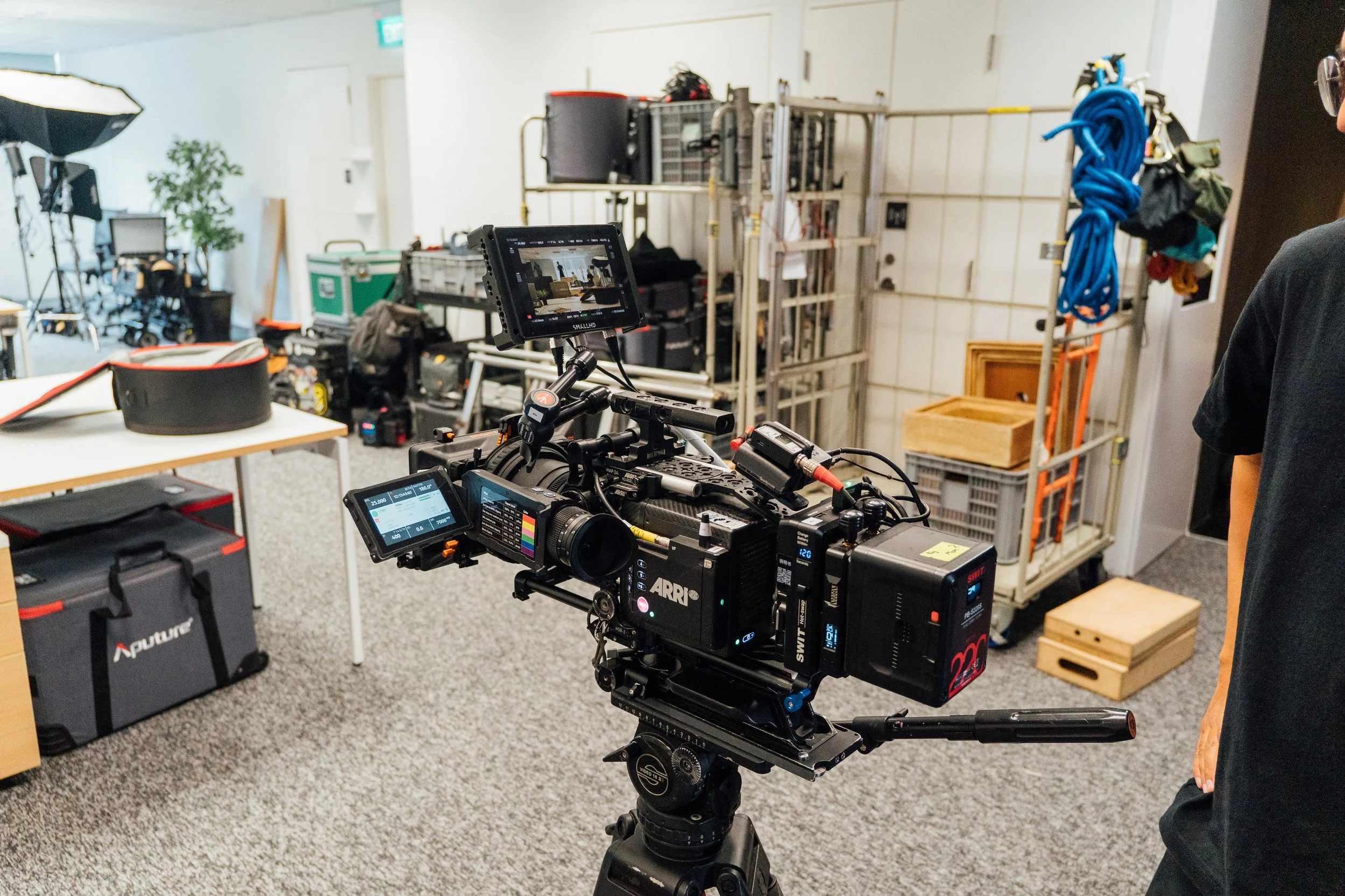 Pretty Much Films crew on location during a shoot