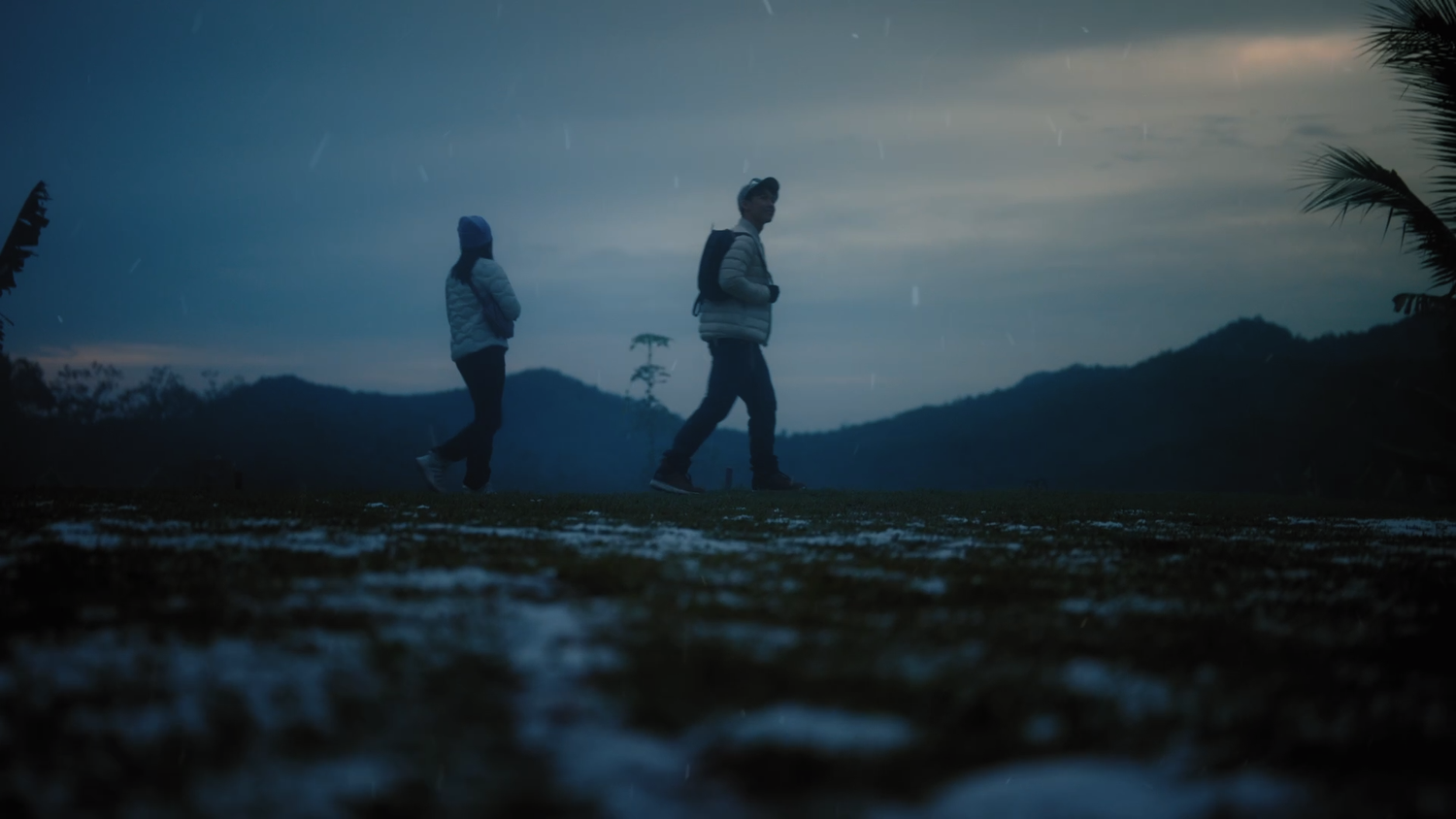 Still frame from a Decathlon 3-in-1 jacket commercial produced by Pretty Much Films