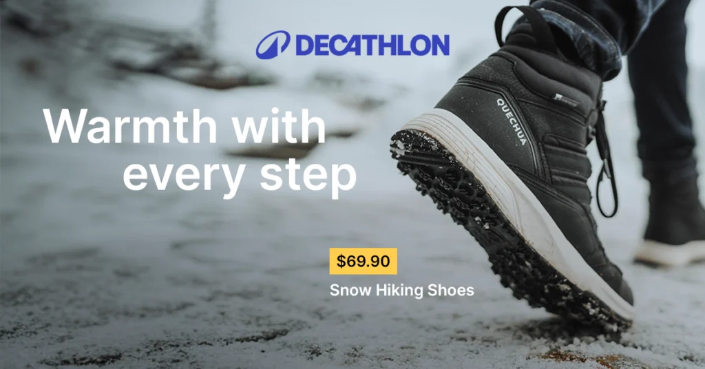 Decathlon hiking boots key visual