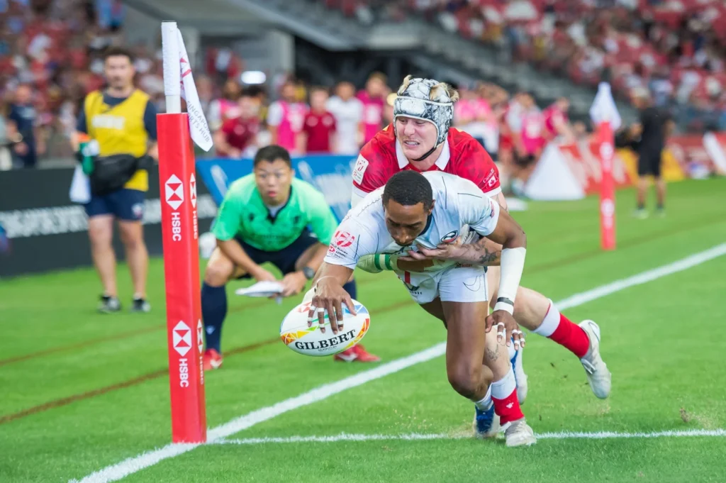 Rugby Sevens 2023 day two action